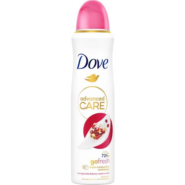 Dove Advanced Care Go Fresh Antiperspirant utan alkohol Go Fresh Pomegranate & Lemon Verbena 150 ml