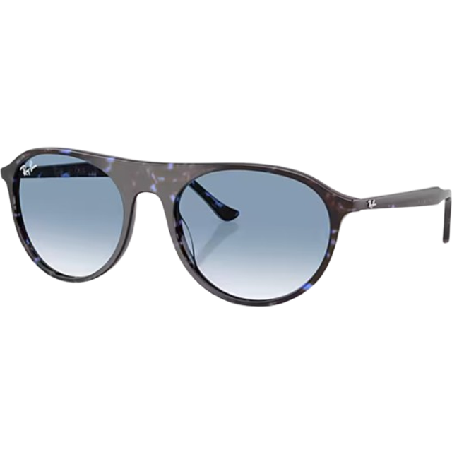 Ray - Ban Unisex RB2215  14303F Sunglasses Acetate Blue Blue Squared Normal Shaded