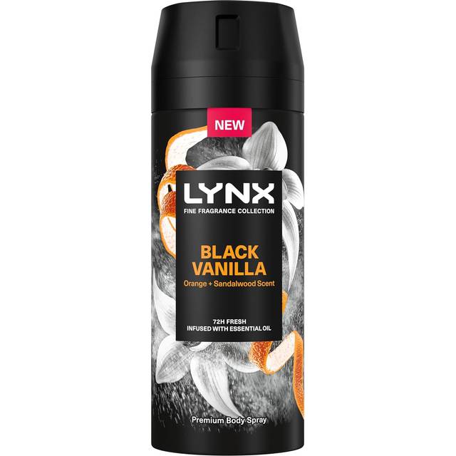 Lynx Fine Fragrance Collection Premium Deodorant Bodyspray Black Vanilla 150ml