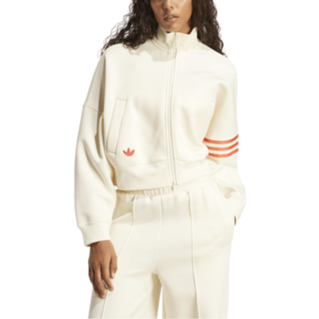 Sweatshirt adidas Neuclassics Track Top Cream White/ Real Coral S (S)