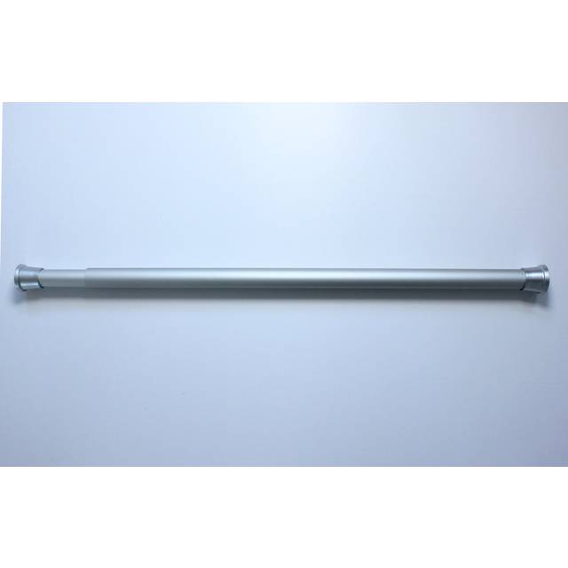 Fred 180cm Adjustable Straight Tension Shower Curtain Rail - White (180cm W X 2.7cm D)