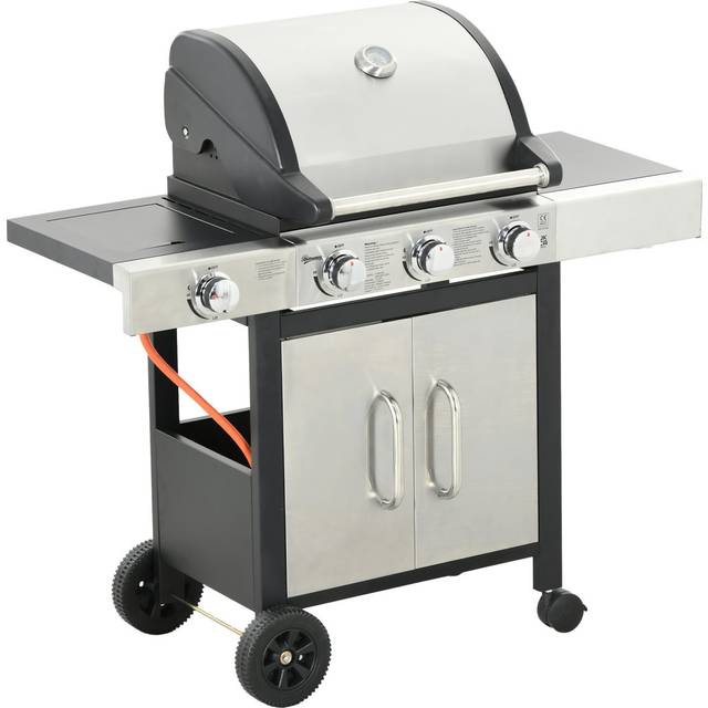 Gaines Belfry Heating 3 - Burner Free Standing 11000 BTU BTU Gas Grill - Stainless Steel (3)