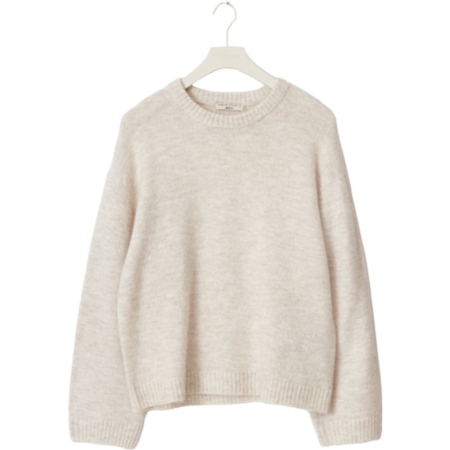 Gina Tricot - Tröja Crew Neck Knitted Sweater - Beige