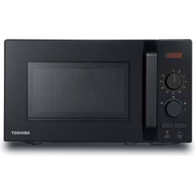 Toshiba MW2-AM20PF(BK) 20 Litre 26cm High, Freestanding Small Standard Microwave Oven - Black