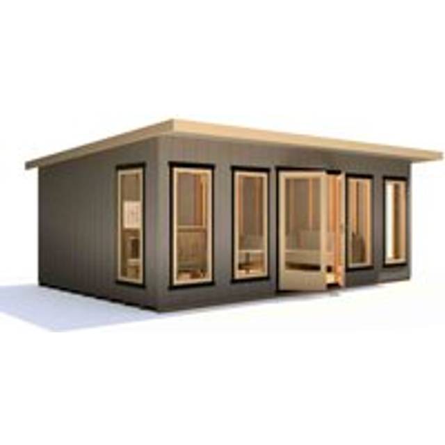 Shire Cali Home Office 20 ft x 12 ft, Brown