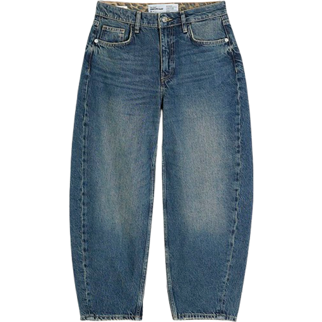 River Island Womens Petite Blue Barrel Seamed Jeans - 10XS