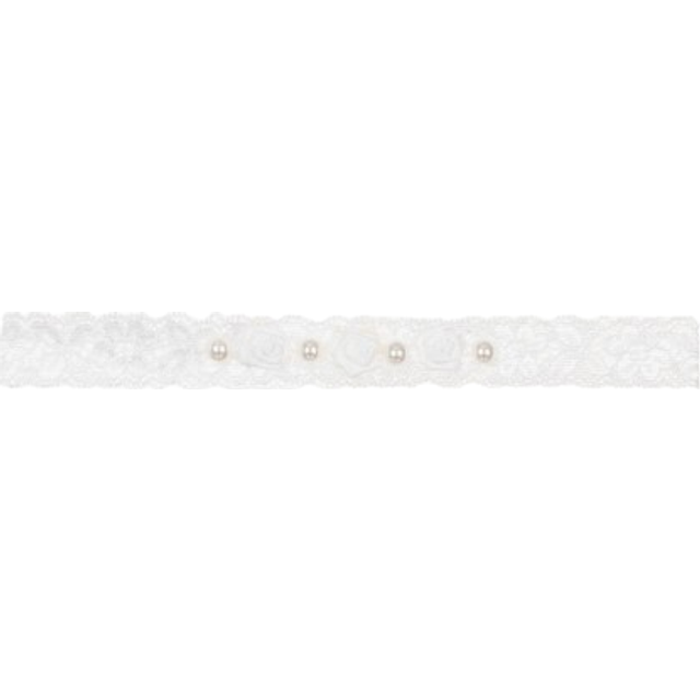 Cute Cute Baby Girls White Lace Headband - 6-12 month