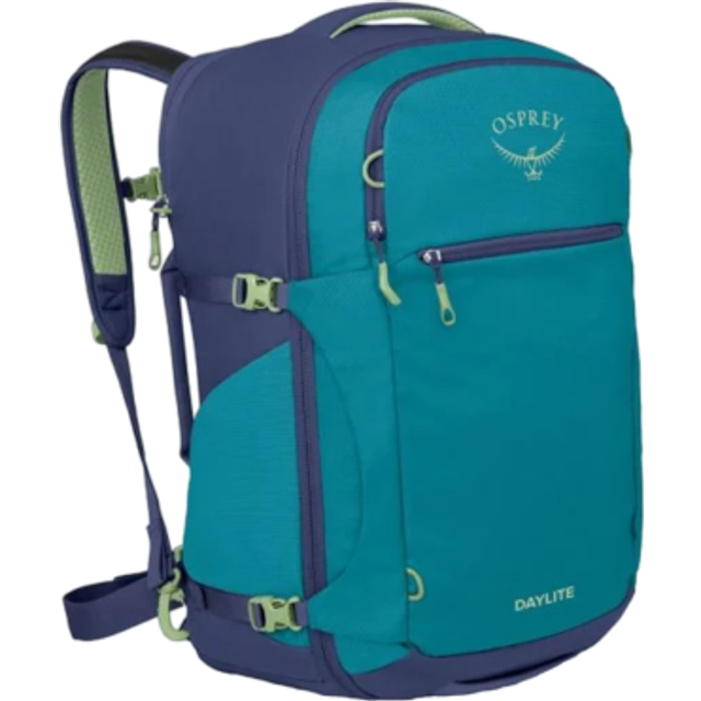 Osprey Daylite Carry-On Travel Pack 44 L reseryggsäck (unisex) - Blue Spikemoss/Alkaline, ONE SIZE