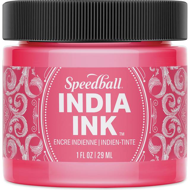 Speedball India Ink  Pink Tourmaline  1-Ounce