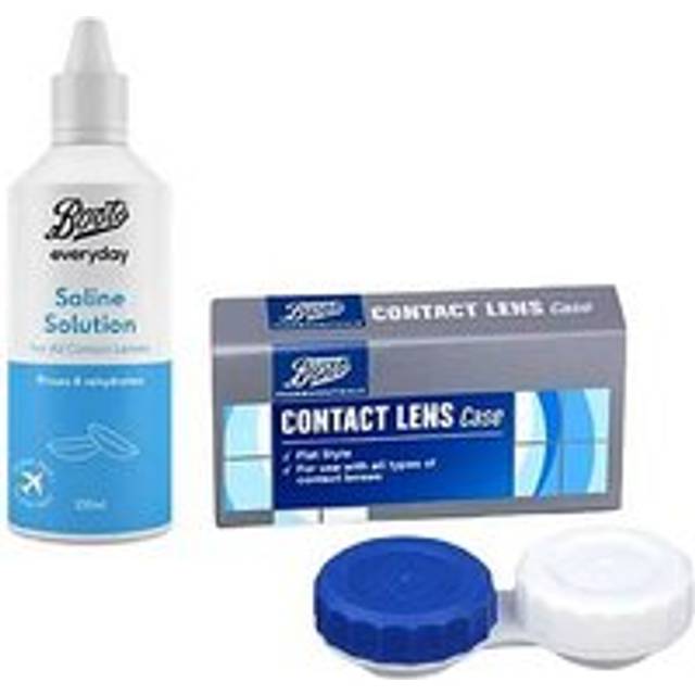 Boots Saline Solution 100ml with Lens Case Bundle