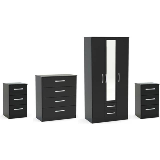 Carneshia 4 Piece Bedroom Set - Black
