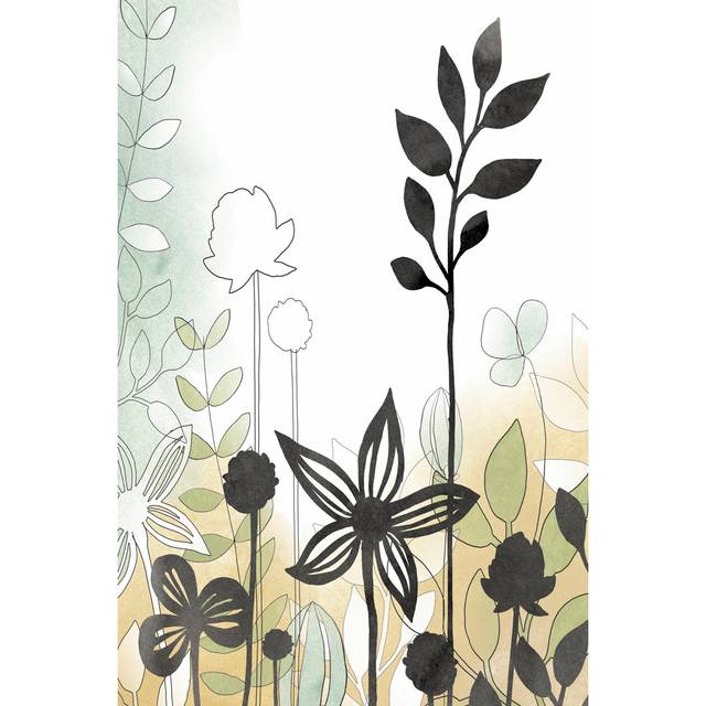 Sketchbook Garden II - Wrapped Canvas Graphic Art (91cm H x 61cm W x 3.8cm D)