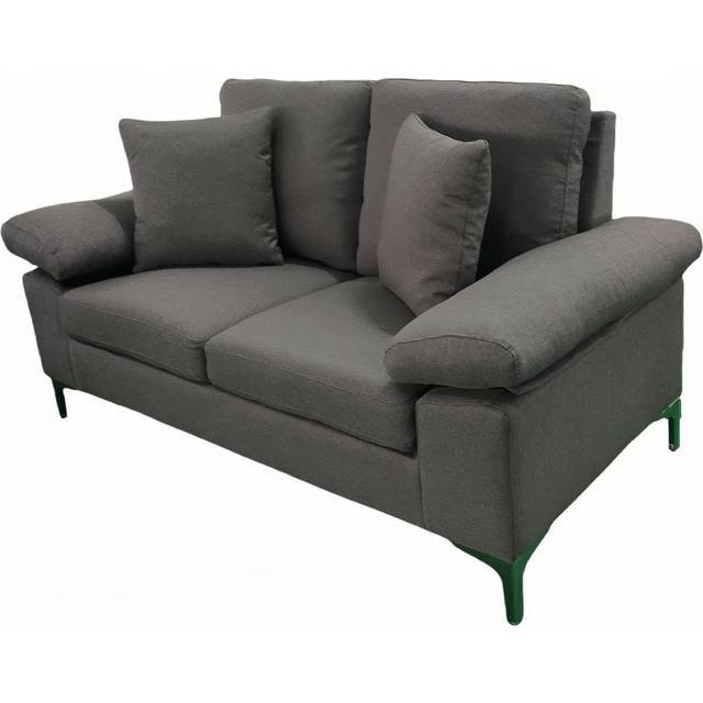 Elise Blue 2 Seater sofa - Grey (85cm H X 156cm W X 81cm D)