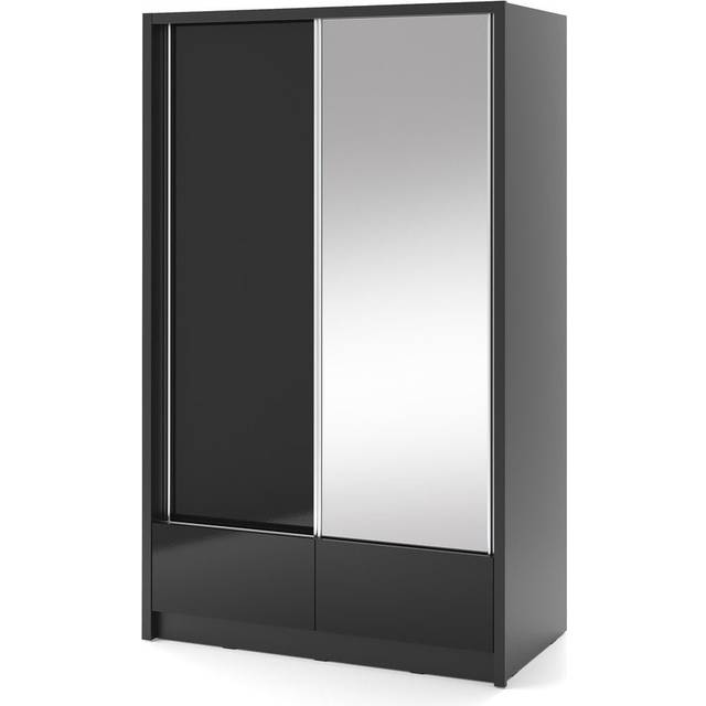 Sleek Urban Storage: Black Gloss Wardrobe That Redefines Modern Living (214cm H X 134cm W X 62cm D)