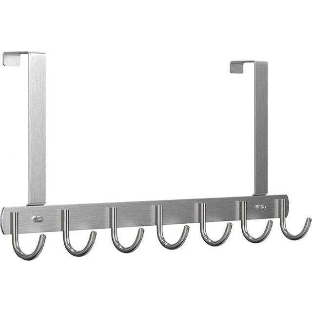 Chloee Long Stainless Steel - 7 Hooks Over-the-Door Hook Rack (430cm H X 51.5cm W X 1.2cm D)