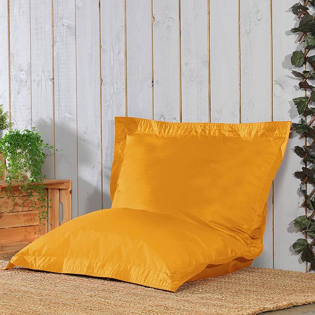 Giant 4-Way Bean Bag Lounger - Ochre Yellow (Large)