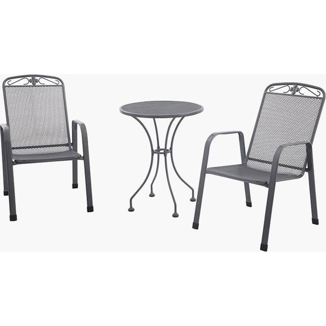 Pacific Savoy Bistro Set, Grey