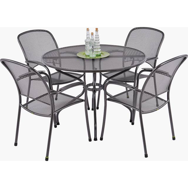 Pacific Lifestyle Carlo Round 4 Seater Dining Set - Grey