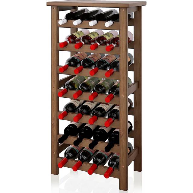 Choncey Wine Bottle Rack - Walnut (93.5cm H X 47cm W X 29cm D)
