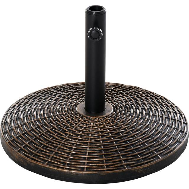 Alva Metal and Plastic Free Standing Umbrella Base - Black (35.5cm H X 53cm W X 53cm D)