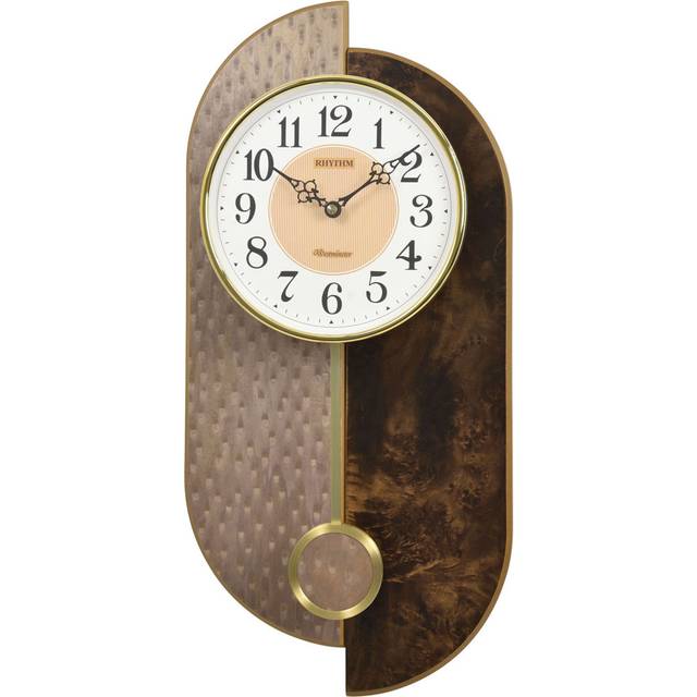 Ketchum Solid + Manufactured Wood Wall Clock - White (26.5cm W X 54.5cm H X 3.93cm D)