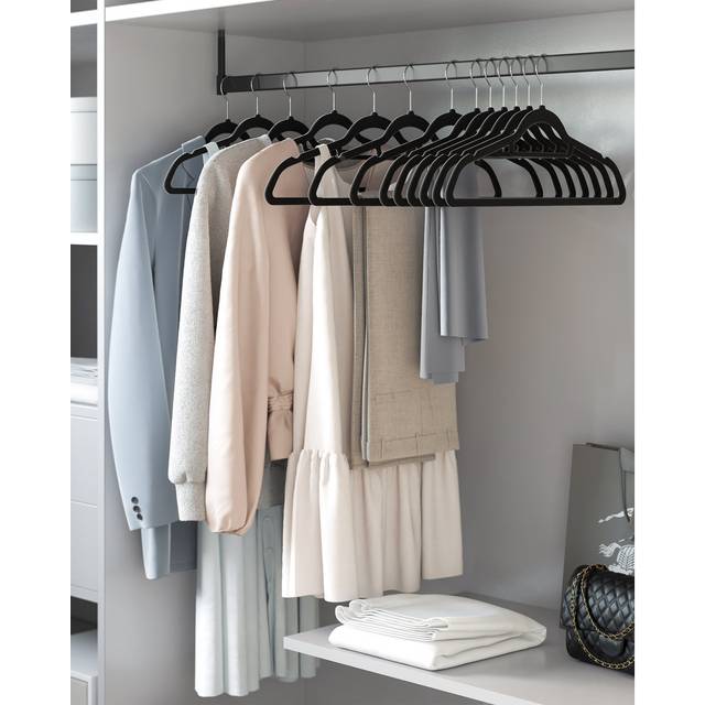 Aladrian Non-Slip Standard Hanger - Black (23.5cm H X 45cm W)