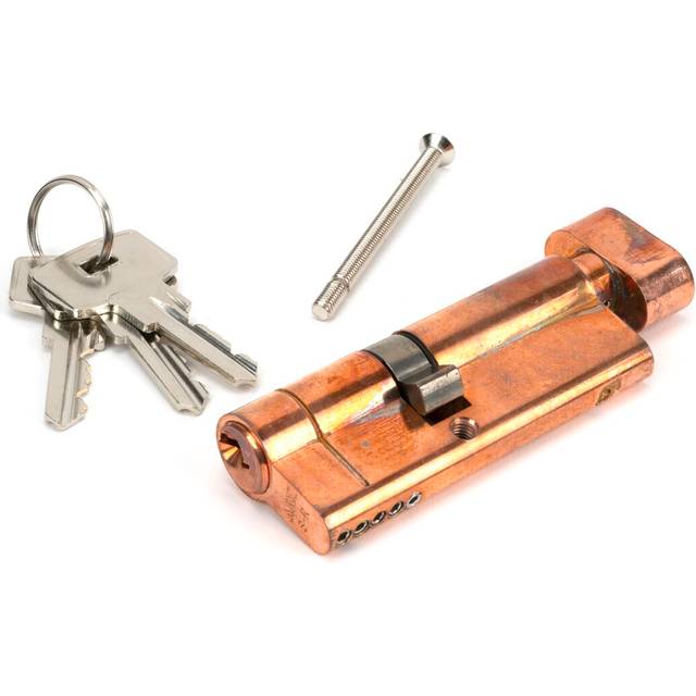 Euro Cylinder/Thumbturn - Polished Bronze (3.2cm H X 1.7cm W X 8cm D)