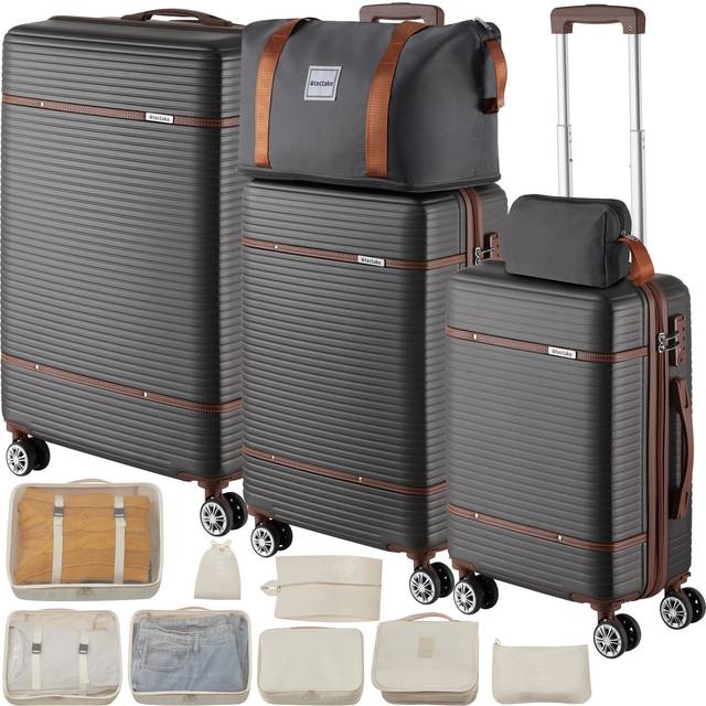 Suitcase Set Madison -  13-piece, 3 suitcases, packing cubes, TSA lock