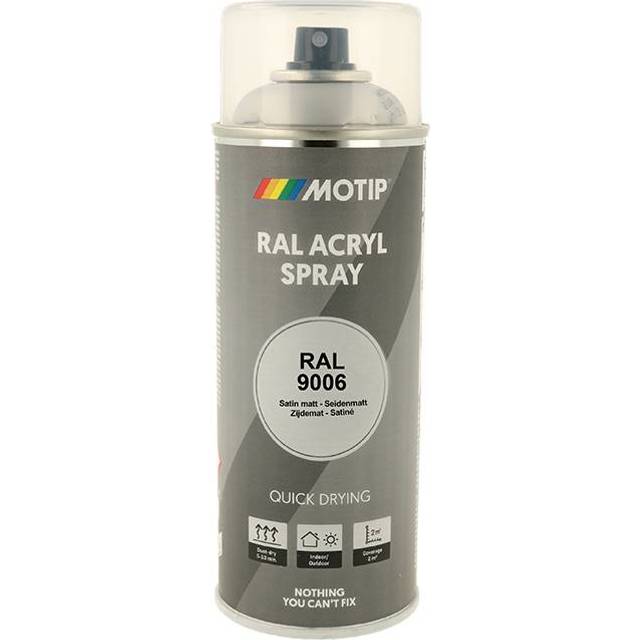 Motip High Gloss RAL 9006 - Sprayfärg White Silver 400 ml