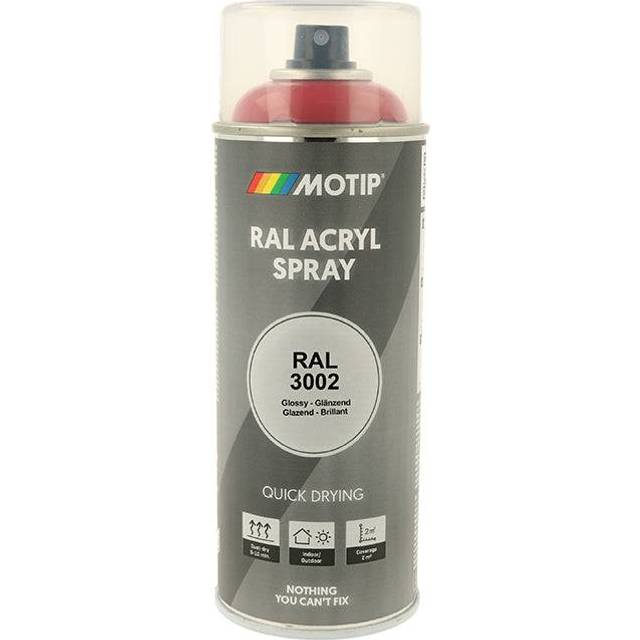 Motip High Gloss RAL 3002 - Sprayfärg Carmine Röd 400 ml