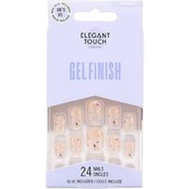 Elegant Touch Gel Finished: Encased Gel - Pressed Petals