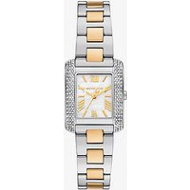 MK Petite Emery Pavé Two-Tone Watch - Silver - Michael Kors - ONE SIZE