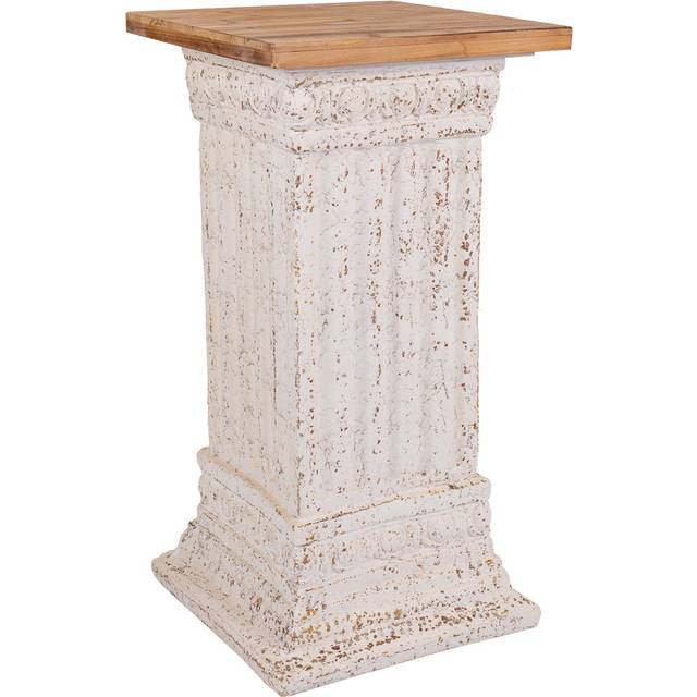 Goggin Wood Pedestal Plant Stand - Beige (40cm H X 40cm W X 76.5cm D)