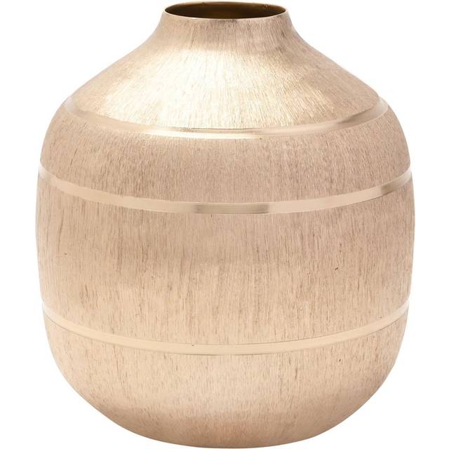 Allisson Aluminium Table Vase - Gold (21.8cm H X 19.7cm W X 7.79cm D)