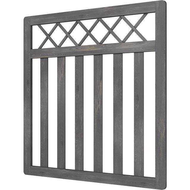 Towanna Wood Gate - Grey (10 ft. H x 10 ft. W)