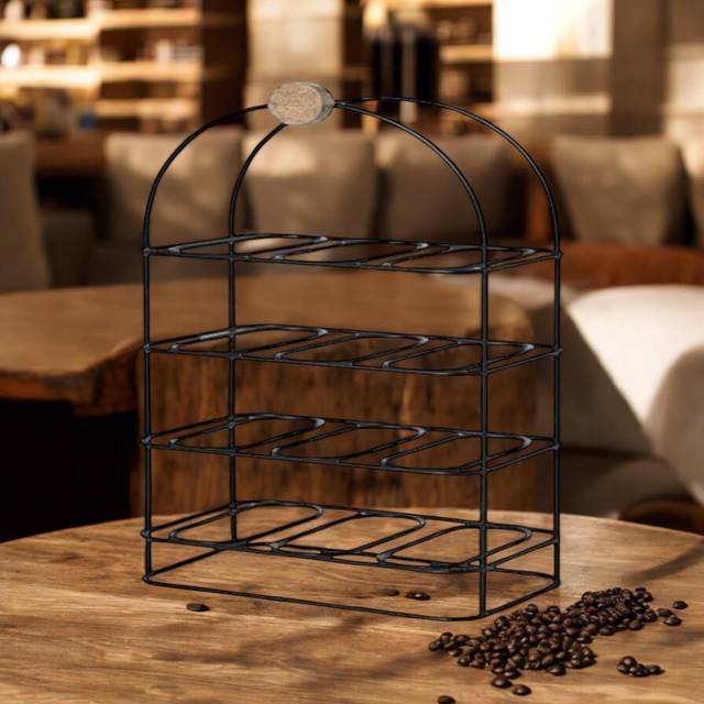 Albertien 12 Bottle Floor Wine Bottle Rack Black (64cm H X 33cm W X 18cm D)