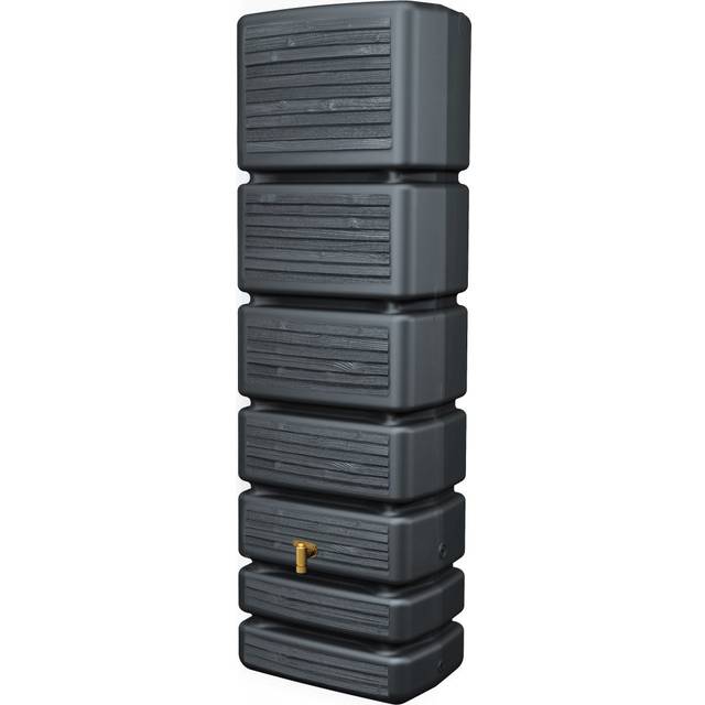 Garantia Garantia Slim Wood Regnvandsbeholder 350 Liter Antracitgrå
