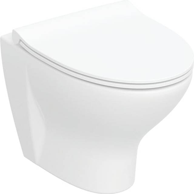 Ifö Ifø Spira Style Hængetoiletskål 350 x 505 x 370 mm Rimfree Hvid