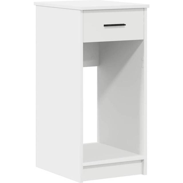 vidaXL Computer Tower Stand with Drawer White 35x45x77 cm