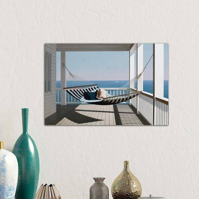 Hammock & Pillows by Zhen-Huan Lu - Wrapped Canvas Photograph Print (66.04 cm H x 45.72 cm W x 3.175 cm D)