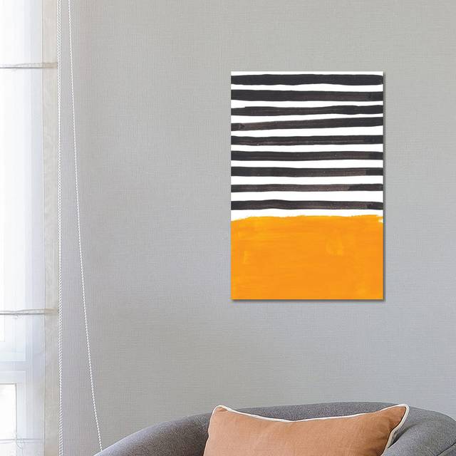 Rothko Remake Yellow Black Stripes by EnShape - Wrapped Canvas Art Prints (66.04cm H x 45.72cm W x 1.91cm D)