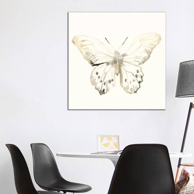 Sepia Butterfly Impressions II by June Erica Vess - Wrapped Canvas Art Prints (93.98cm H x 93.98cm W)