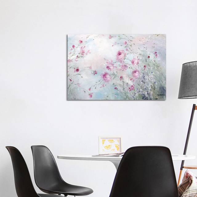 Rose Meadow by Debi Coules - Wrapped Canvas Painting (101.6 cm H x 66.04 cm W x 3.175 cm D)