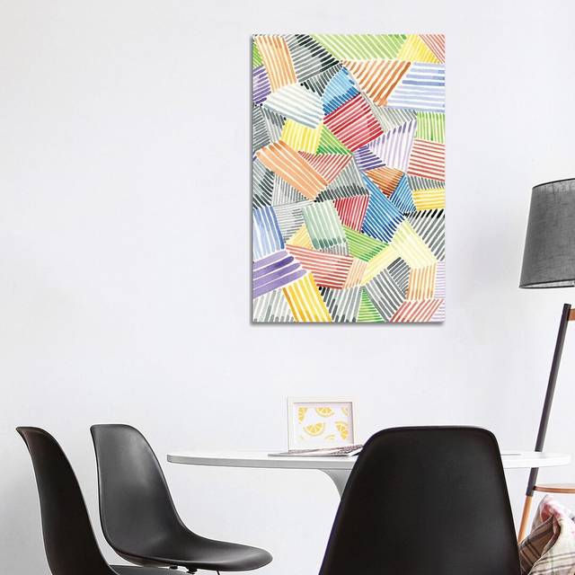 Crosshatch Quilt II by Nikki Galapon - Wrapped Canvas Graphic Art (101.6 cm H x 66.04 cm W x 1.91 cm D)