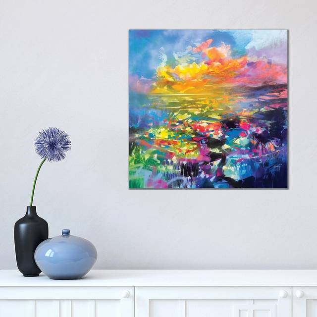 Fluid Resonance III by Scott Naismith - Wrapped Canvas Painting (45.72 cm H x 45.72 cm W x 1.91 cm D)