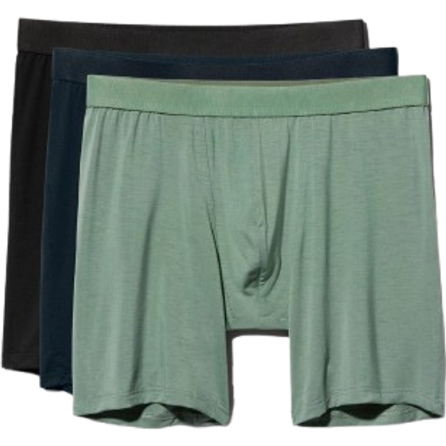 CDLP  - 3 × Boxer Brief Long - Black + Dark Navy + Sage