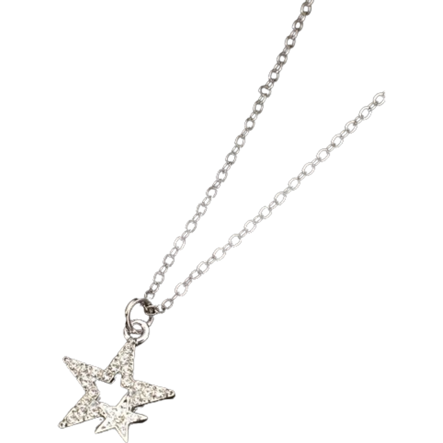 SHEIN Punk Rock Style Sweet And Cool Star & Pentagram Shaped Necklace For Women, Ins Y2k Vintage Female Necklace