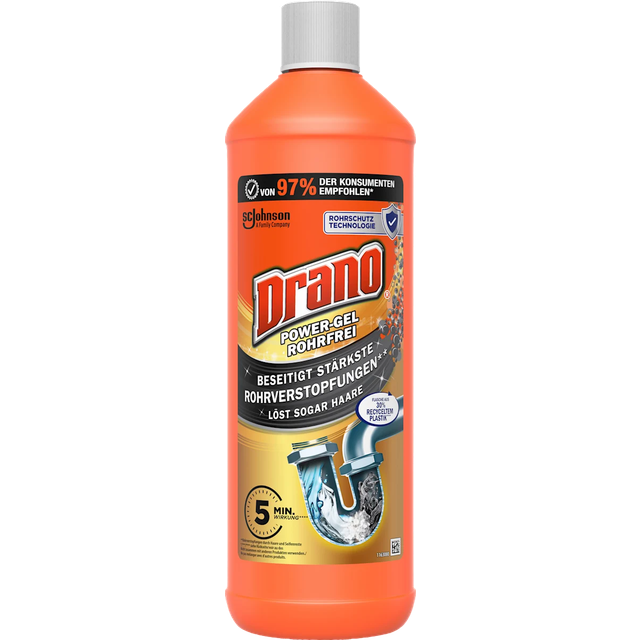 Drano Power Gel Avloppsrensare - 1000 ml