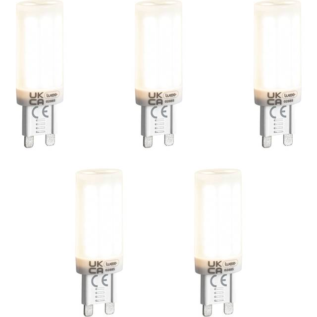 Luedd - Set of 5 G9 3-Step Dimmable led Bulbs Opal 4.5W 500lm 4000K