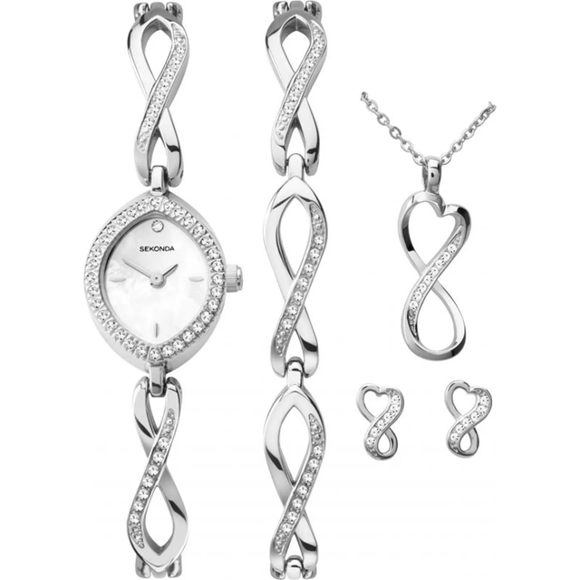 Sekonda gift set for women 2084G.76 - Dam - 22 mm - Analogt - Quartz - Mineralglas - Silver (22 mm)